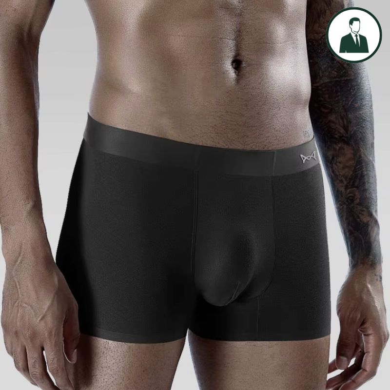 [PAGUE 5 LEVE 10] Kit Cuecas Men's Slik Boxer em Seda Gelo Térmica e Microfibra (Sem Costura!)